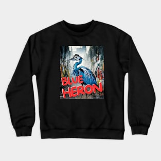 Blue-heron Crewneck Sweatshirt